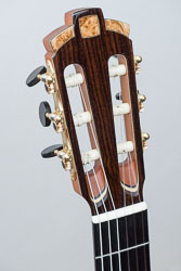 Kopfplatte mit Indischem Palisander und Intarsien